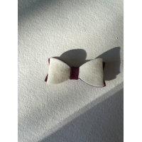 Haarstrik bordeaux/wit