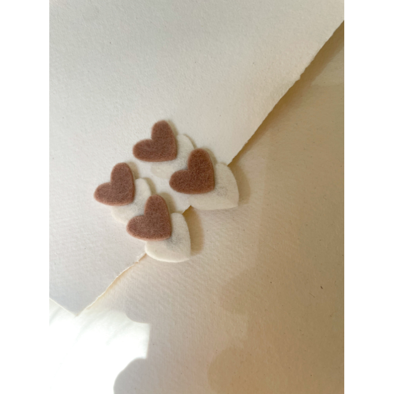 Haarspeld hartjes roze/wit (2 stuks)