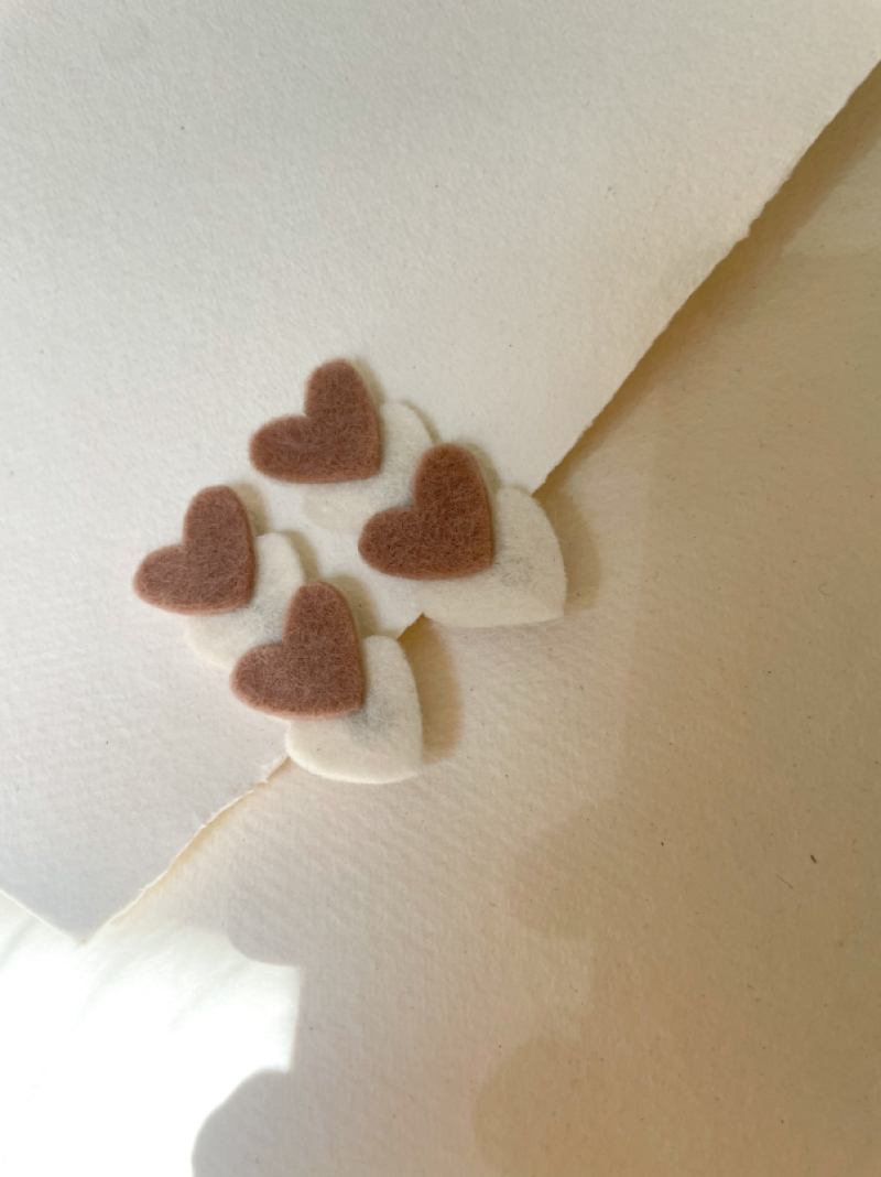 Haarspeld hartjes roze/wit (2 stuks)