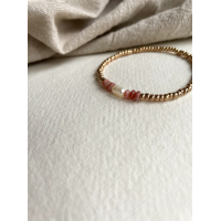 Armbandje parel roze