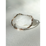Armbandje grijs met zoet water parels