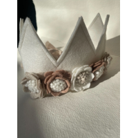 Verjaardagskroon roze/beige