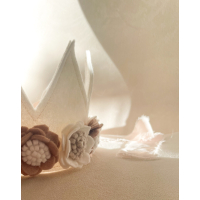 Verjaardagskroon roze/beige